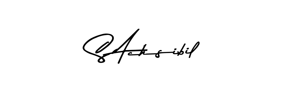 Create a beautiful signature design for name S Achsibil. With this signature (Asem Kandis PERSONAL USE) fonts, you can make a handwritten signature for free. S Achsibil signature style 9 images and pictures png