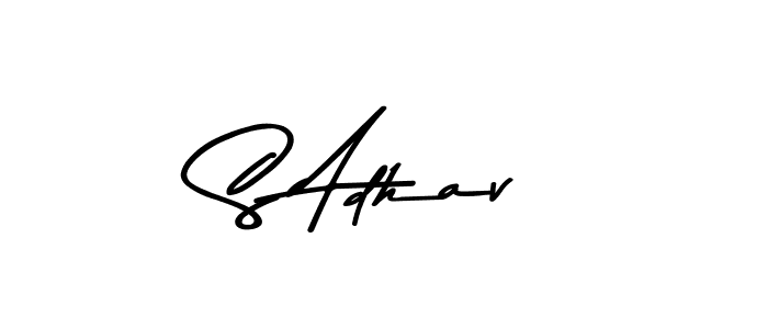 Here are the top 10 professional signature styles for the name S Adhav. These are the best autograph styles you can use for your name. S Adhav signature style 9 images and pictures png