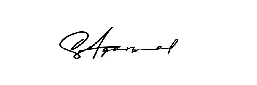 Make a beautiful signature design for name S Agarwal. With this signature (Asem Kandis PERSONAL USE) style, you can create a handwritten signature for free. S Agarwal signature style 9 images and pictures png