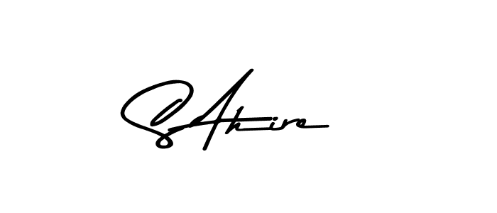 S Ahire stylish signature style. Best Handwritten Sign (Asem Kandis PERSONAL USE) for my name. Handwritten Signature Collection Ideas for my name S Ahire. S Ahire signature style 9 images and pictures png