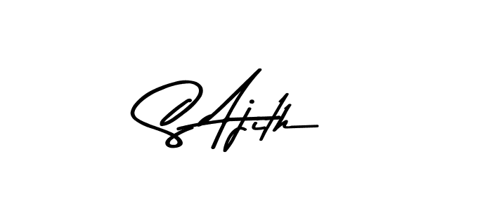 This is the best signature style for the S Ajith name. Also you like these signature font (Asem Kandis PERSONAL USE). Mix name signature. S Ajith signature style 9 images and pictures png