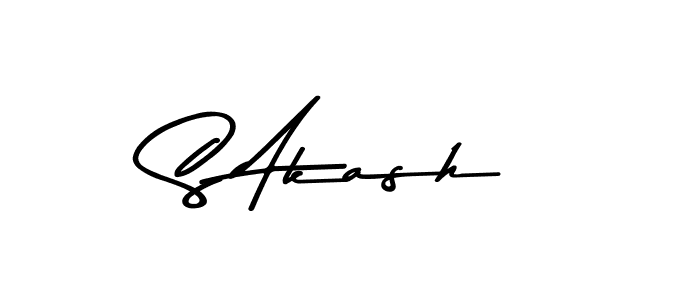 Design your own signature with our free online signature maker. With this signature software, you can create a handwritten (Asem Kandis PERSONAL USE) signature for name S Akash. S Akash signature style 9 images and pictures png