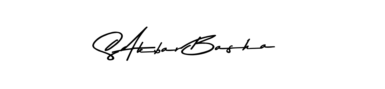 How to make S Akbar Basha signature? Asem Kandis PERSONAL USE is a professional autograph style. Create handwritten signature for S Akbar Basha name. S Akbar Basha signature style 9 images and pictures png