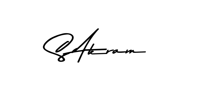 S Akram stylish signature style. Best Handwritten Sign (Asem Kandis PERSONAL USE) for my name. Handwritten Signature Collection Ideas for my name S Akram. S Akram signature style 9 images and pictures png