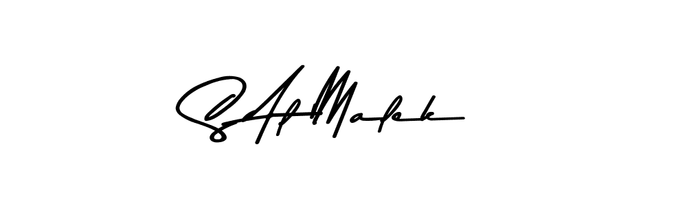 Also You can easily find your signature by using the search form. We will create S Al Malek name handwritten signature images for you free of cost using Asem Kandis PERSONAL USE sign style. S Al Malek signature style 9 images and pictures png