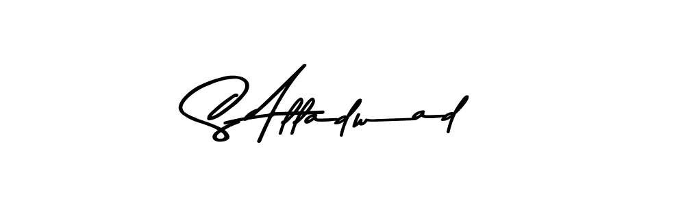 This is the best signature style for the S Alladwad name. Also you like these signature font (Asem Kandis PERSONAL USE). Mix name signature. S Alladwad signature style 9 images and pictures png