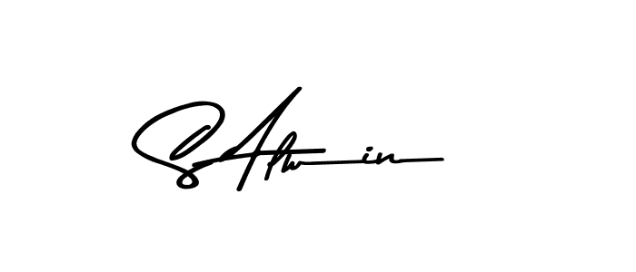 Also You can easily find your signature by using the search form. We will create S Alwin name handwritten signature images for you free of cost using Asem Kandis PERSONAL USE sign style. S Alwin signature style 9 images and pictures png