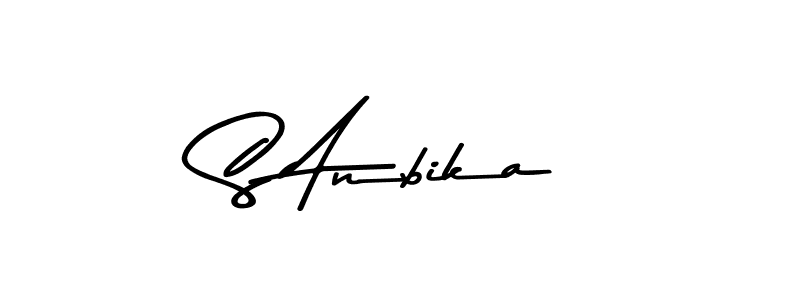 The best way (Asem Kandis PERSONAL USE) to make a short signature is to pick only two or three words in your name. The name S Anbika include a total of six letters. For converting this name. S Anbika signature style 9 images and pictures png