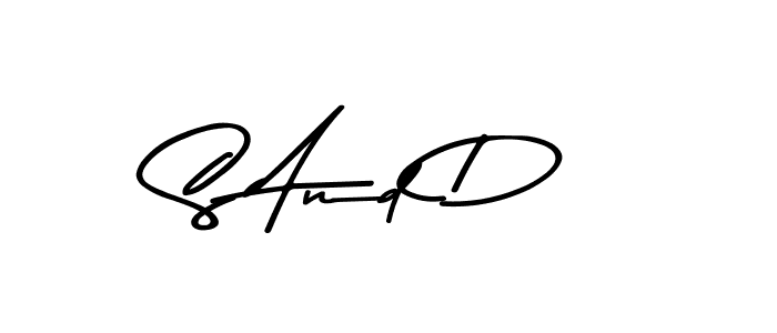 How to make S And D name signature. Use Asem Kandis PERSONAL USE style for creating short signs online. This is the latest handwritten sign. S And D signature style 9 images and pictures png