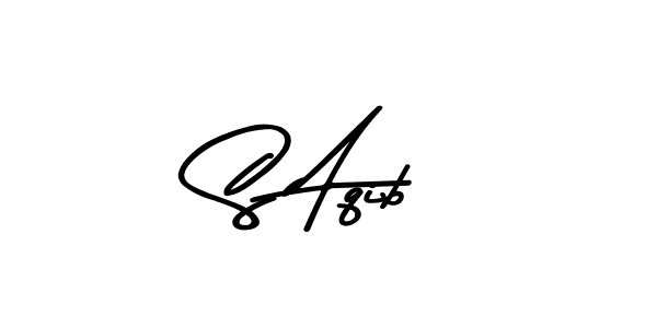 Design your own signature with our free online signature maker. With this signature software, you can create a handwritten (Asem Kandis PERSONAL USE) signature for name S Aqib. S Aqib signature style 9 images and pictures png