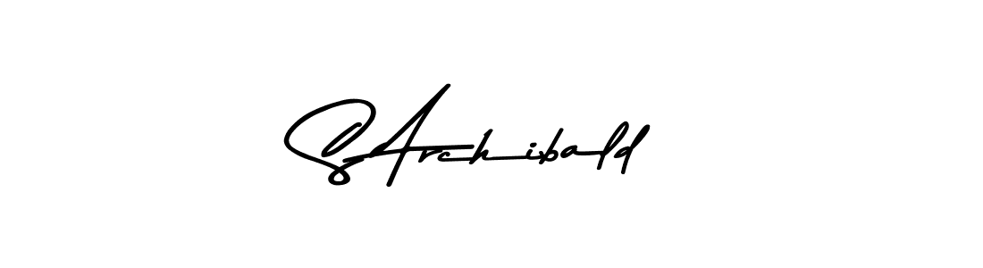 Create a beautiful signature design for name S Archibald. With this signature (Asem Kandis PERSONAL USE) fonts, you can make a handwritten signature for free. S Archibald signature style 9 images and pictures png