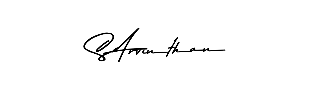 Design your own signature with our free online signature maker. With this signature software, you can create a handwritten (Asem Kandis PERSONAL USE) signature for name S Arvinthan. S Arvinthan signature style 9 images and pictures png
