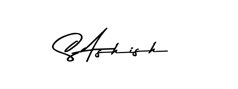 The best way (Asem Kandis PERSONAL USE) to make a short signature is to pick only two or three words in your name. The name S Ashish include a total of six letters. For converting this name. S Ashish signature style 9 images and pictures png