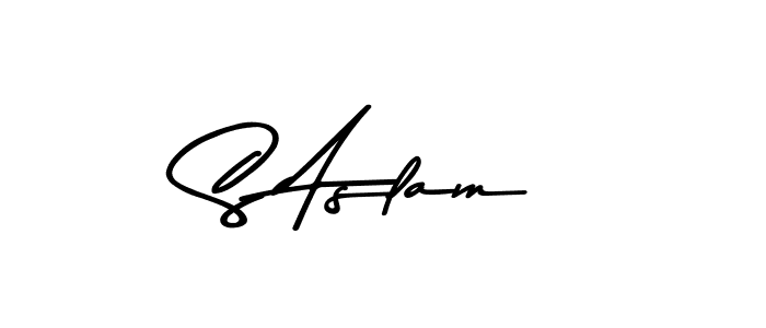 How to make S Aslam signature? Asem Kandis PERSONAL USE is a professional autograph style. Create handwritten signature for S Aslam name. S Aslam signature style 9 images and pictures png