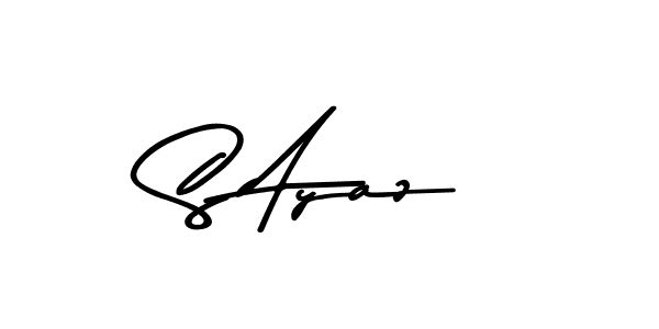 Use a signature maker to create a handwritten signature online. With this signature software, you can design (Asem Kandis PERSONAL USE) your own signature for name S Ayaz. S Ayaz signature style 9 images and pictures png