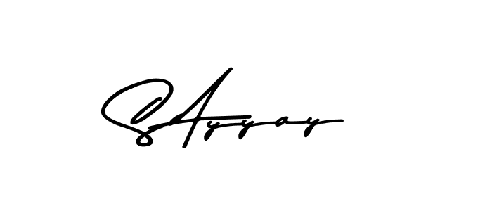 Make a beautiful signature design for name S Ayyay. Use this online signature maker to create a handwritten signature for free. S Ayyay signature style 9 images and pictures png