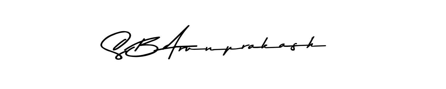 Also You can easily find your signature by using the search form. We will create S B Arunprakash name handwritten signature images for you free of cost using Asem Kandis PERSONAL USE sign style. S B Arunprakash signature style 9 images and pictures png