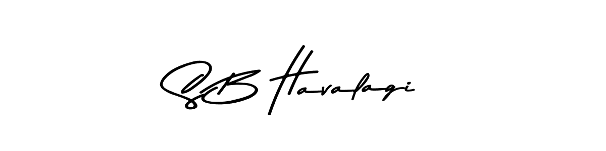 You should practise on your own different ways (Asem Kandis PERSONAL USE) to write your name (S B Havalagi) in signature. don't let someone else do it for you. S B Havalagi signature style 9 images and pictures png