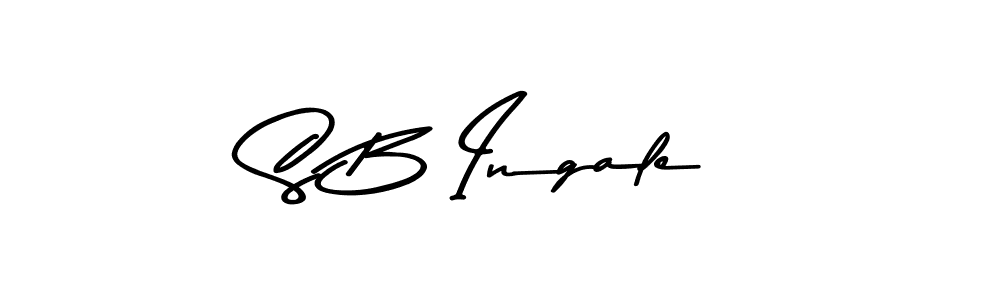 The best way (Asem Kandis PERSONAL USE) to make a short signature is to pick only two or three words in your name. The name S B Ingale include a total of six letters. For converting this name. S B Ingale signature style 9 images and pictures png