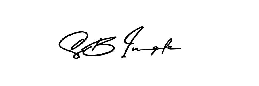 The best way (Asem Kandis PERSONAL USE) to make a short signature is to pick only two or three words in your name. The name S B Ingle include a total of six letters. For converting this name. S B Ingle signature style 9 images and pictures png