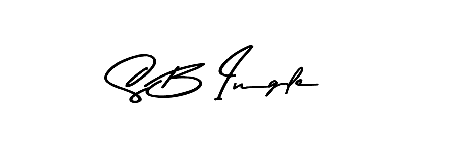 The best way (Asem Kandis PERSONAL USE) to make a short signature is to pick only two or three words in your name. The name S B Ingle include a total of six letters. For converting this name. S B Ingle signature style 9 images and pictures png