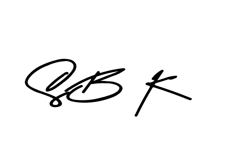 Use a signature maker to create a handwritten signature online. With this signature software, you can design (Asem Kandis PERSONAL USE) your own signature for name S B K. S B K signature style 9 images and pictures png