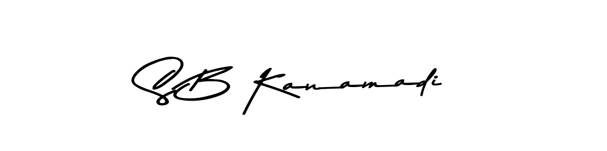 You should practise on your own different ways (Asem Kandis PERSONAL USE) to write your name (S B Kanamadi) in signature. don't let someone else do it for you. S B Kanamadi signature style 9 images and pictures png