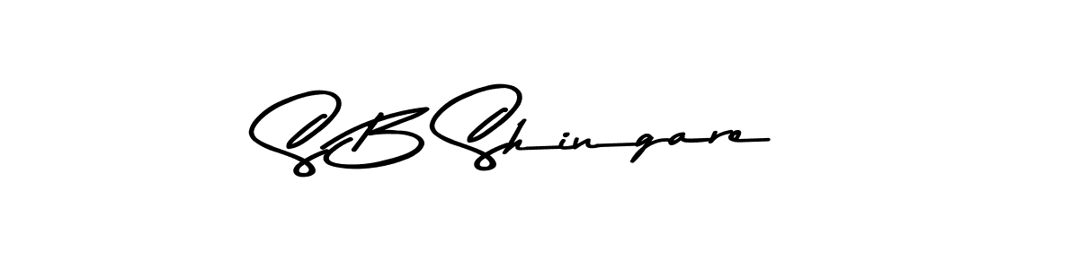 Create a beautiful signature design for name S B Shingare. With this signature (Asem Kandis PERSONAL USE) fonts, you can make a handwritten signature for free. S B Shingare signature style 9 images and pictures png