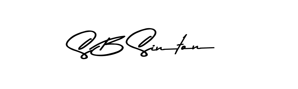 How to make S B Sinton signature? Asem Kandis PERSONAL USE is a professional autograph style. Create handwritten signature for S B Sinton name. S B Sinton signature style 9 images and pictures png