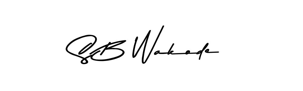 Also we have S B Wakode name is the best signature style. Create professional handwritten signature collection using Asem Kandis PERSONAL USE autograph style. S B Wakode signature style 9 images and pictures png