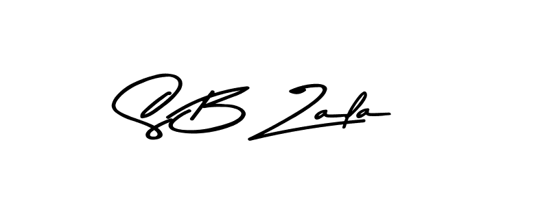 How to make S B Zala signature? Asem Kandis PERSONAL USE is a professional autograph style. Create handwritten signature for S B Zala name. S B Zala signature style 9 images and pictures png