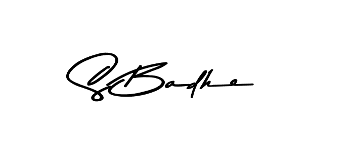 Similarly Asem Kandis PERSONAL USE is the best handwritten signature design. Signature creator online .You can use it as an online autograph creator for name S Badhe. S Badhe signature style 9 images and pictures png