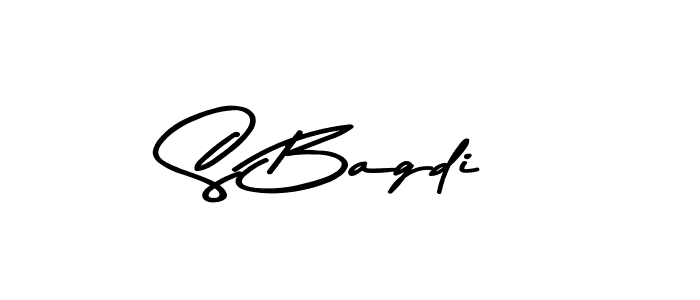 You should practise on your own different ways (Asem Kandis PERSONAL USE) to write your name (S Bagdi) in signature. don't let someone else do it for you. S Bagdi signature style 9 images and pictures png