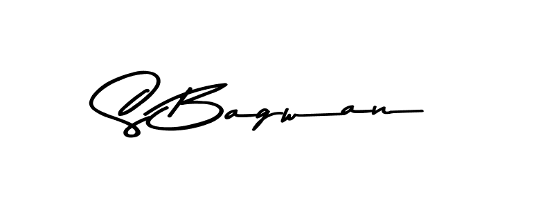 Use a signature maker to create a handwritten signature online. With this signature software, you can design (Asem Kandis PERSONAL USE) your own signature for name S Bagwan. S Bagwan signature style 9 images and pictures png