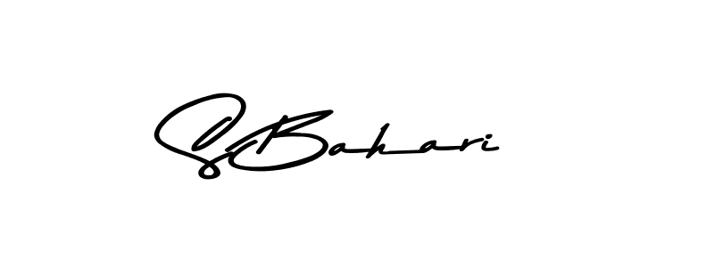 The best way (Asem Kandis PERSONAL USE) to make a short signature is to pick only two or three words in your name. The name S Bahari include a total of six letters. For converting this name. S Bahari signature style 9 images and pictures png