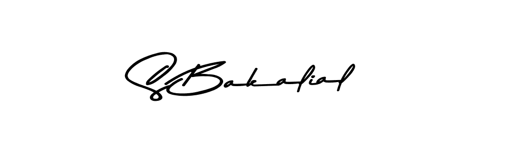 Also You can easily find your signature by using the search form. We will create S Bakalial name handwritten signature images for you free of cost using Asem Kandis PERSONAL USE sign style. S Bakalial signature style 9 images and pictures png