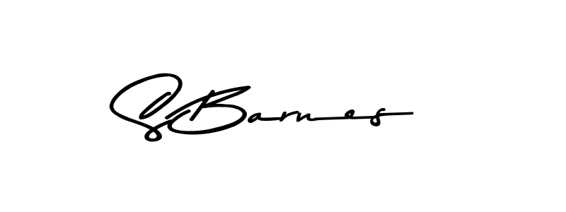 How to make S Barnes name signature. Use Asem Kandis PERSONAL USE style for creating short signs online. This is the latest handwritten sign. S Barnes signature style 9 images and pictures png