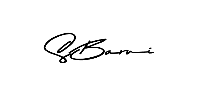 Create a beautiful signature design for name S Barui. With this signature (Asem Kandis PERSONAL USE) fonts, you can make a handwritten signature for free. S Barui signature style 9 images and pictures png