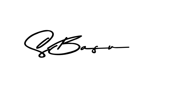 The best way (Asem Kandis PERSONAL USE) to make a short signature is to pick only two or three words in your name. The name S Basu include a total of six letters. For converting this name. S Basu signature style 9 images and pictures png