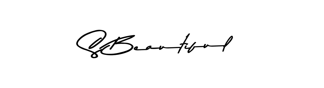 Make a beautiful signature design for name S Beautiful. Use this online signature maker to create a handwritten signature for free. S Beautiful signature style 9 images and pictures png