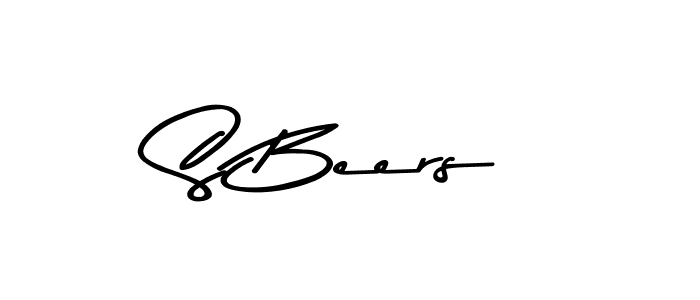 Create a beautiful signature design for name S Beers. With this signature (Asem Kandis PERSONAL USE) fonts, you can make a handwritten signature for free. S Beers signature style 9 images and pictures png