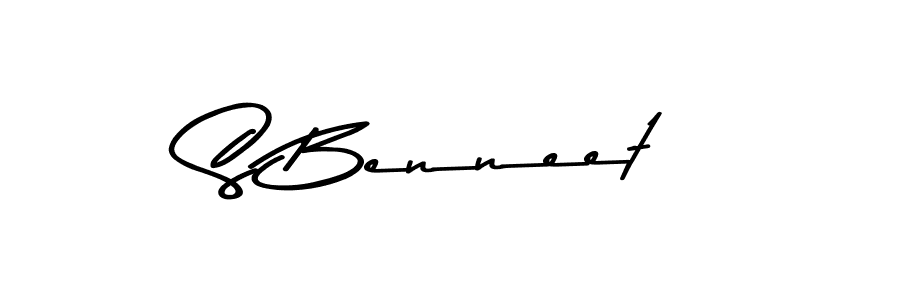 The best way (Asem Kandis PERSONAL USE) to make a short signature is to pick only two or three words in your name. The name S Benneet include a total of six letters. For converting this name. S Benneet signature style 9 images and pictures png