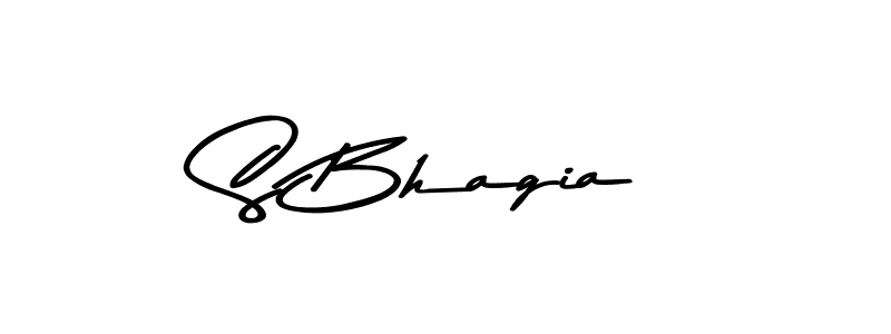 You should practise on your own different ways (Asem Kandis PERSONAL USE) to write your name (S Bhagia) in signature. don't let someone else do it for you. S Bhagia signature style 9 images and pictures png