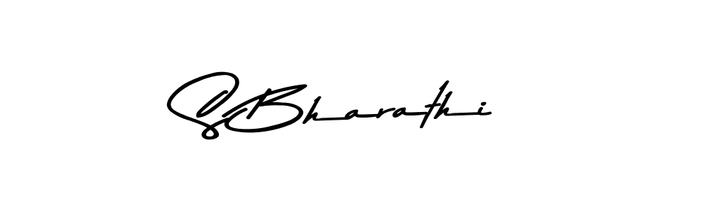 Make a beautiful signature design for name S Bharathi. With this signature (Asem Kandis PERSONAL USE) style, you can create a handwritten signature for free. S Bharathi signature style 9 images and pictures png