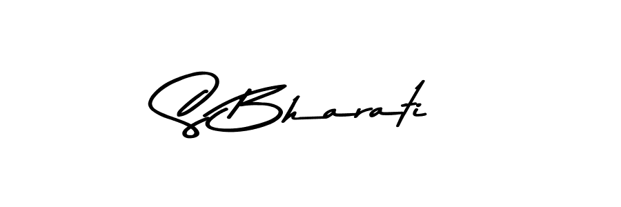 You should practise on your own different ways (Asem Kandis PERSONAL USE) to write your name (S Bharati) in signature. don't let someone else do it for you. S Bharati signature style 9 images and pictures png