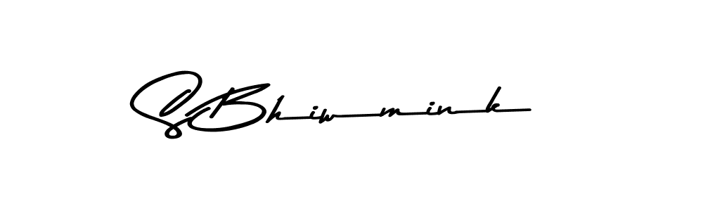 You should practise on your own different ways (Asem Kandis PERSONAL USE) to write your name (S Bhiwmink) in signature. don't let someone else do it for you. S Bhiwmink signature style 9 images and pictures png