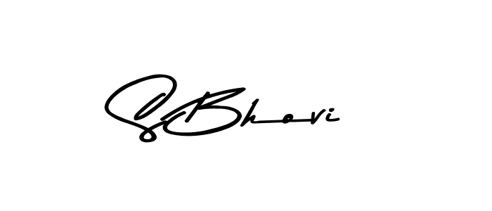 Create a beautiful signature design for name S Bhovi. With this signature (Asem Kandis PERSONAL USE) fonts, you can make a handwritten signature for free. S Bhovi signature style 9 images and pictures png
