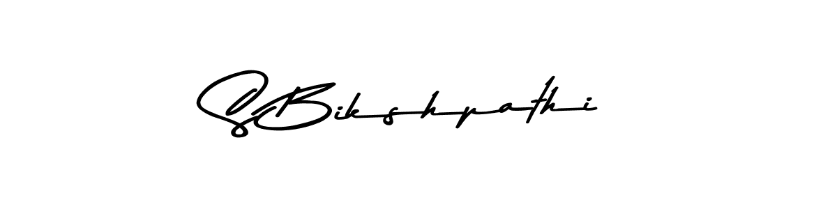 Asem Kandis PERSONAL USE is a professional signature style that is perfect for those who want to add a touch of class to their signature. It is also a great choice for those who want to make their signature more unique. Get S Bikshpathi name to fancy signature for free. S Bikshpathi signature style 9 images and pictures png