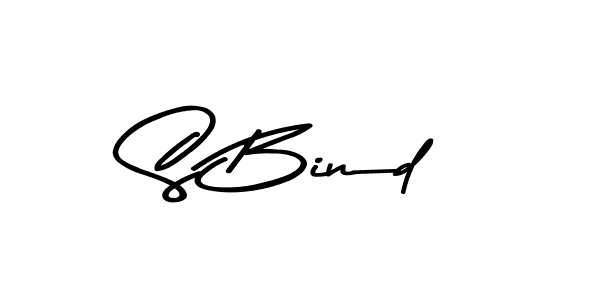 Create a beautiful signature design for name S Bind. With this signature (Asem Kandis PERSONAL USE) fonts, you can make a handwritten signature for free. S Bind signature style 9 images and pictures png