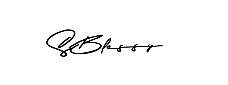 Also You can easily find your signature by using the search form. We will create S Blessy name handwritten signature images for you free of cost using Asem Kandis PERSONAL USE sign style. S Blessy signature style 9 images and pictures png